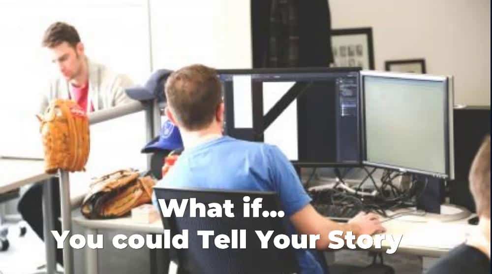 Reflective image showing someone resonating with the pain of an untold story