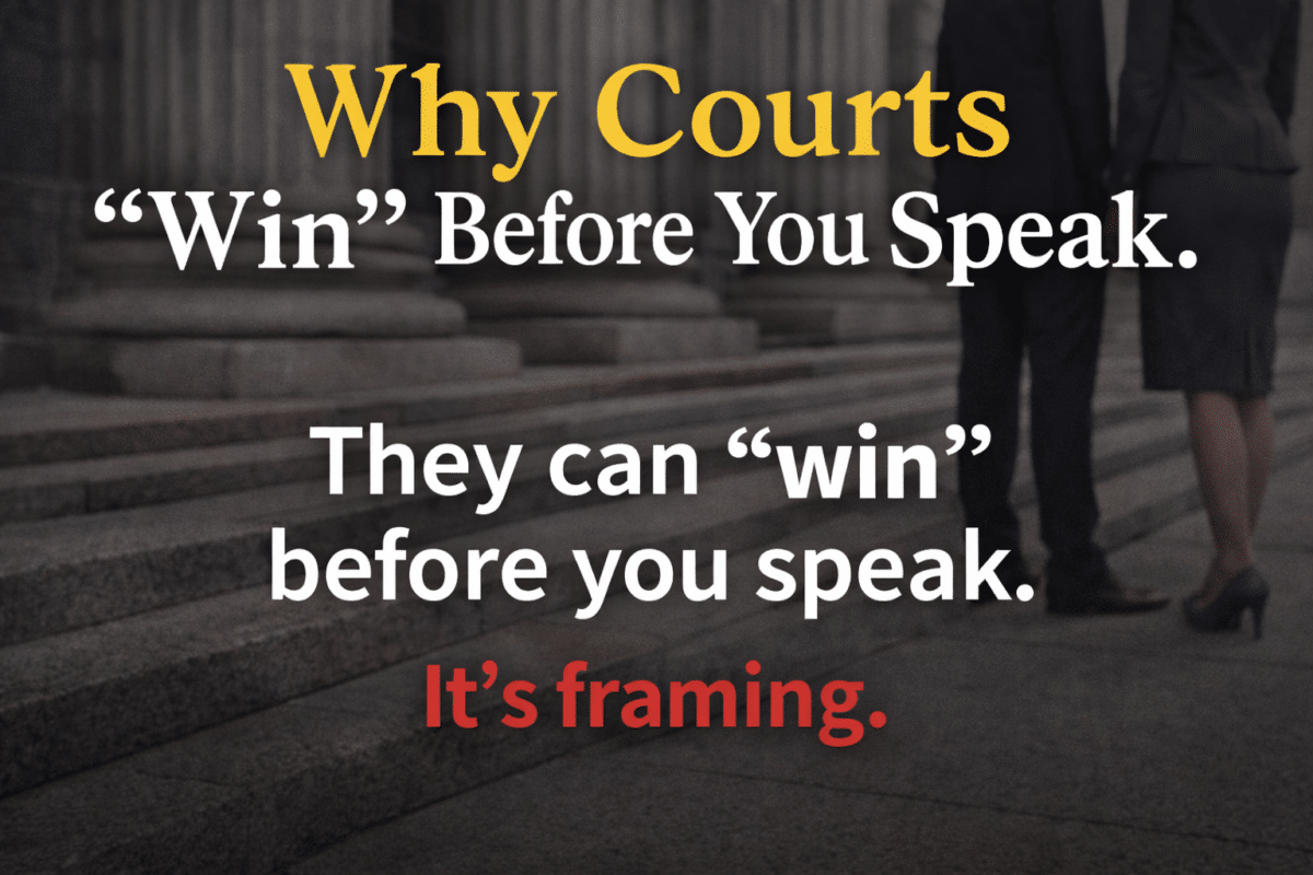 why courts win before you speak